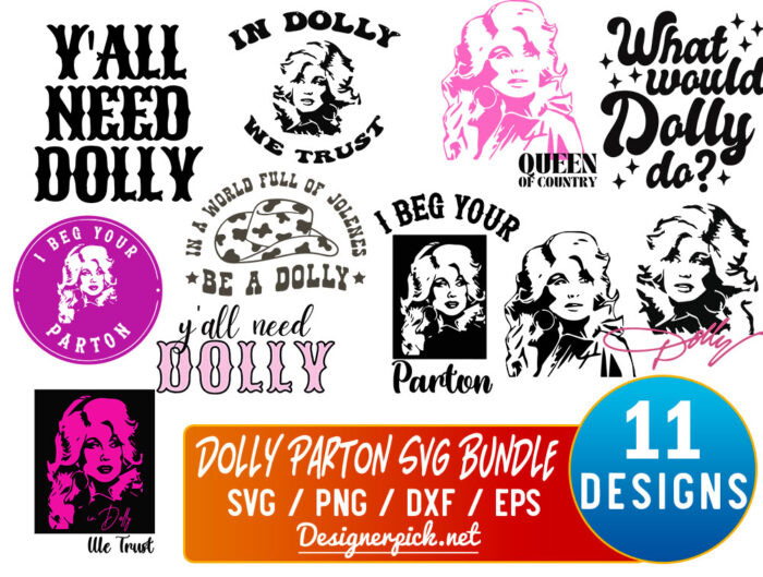 Dolly Parton Svg Bundle Best Quality Design Bundle