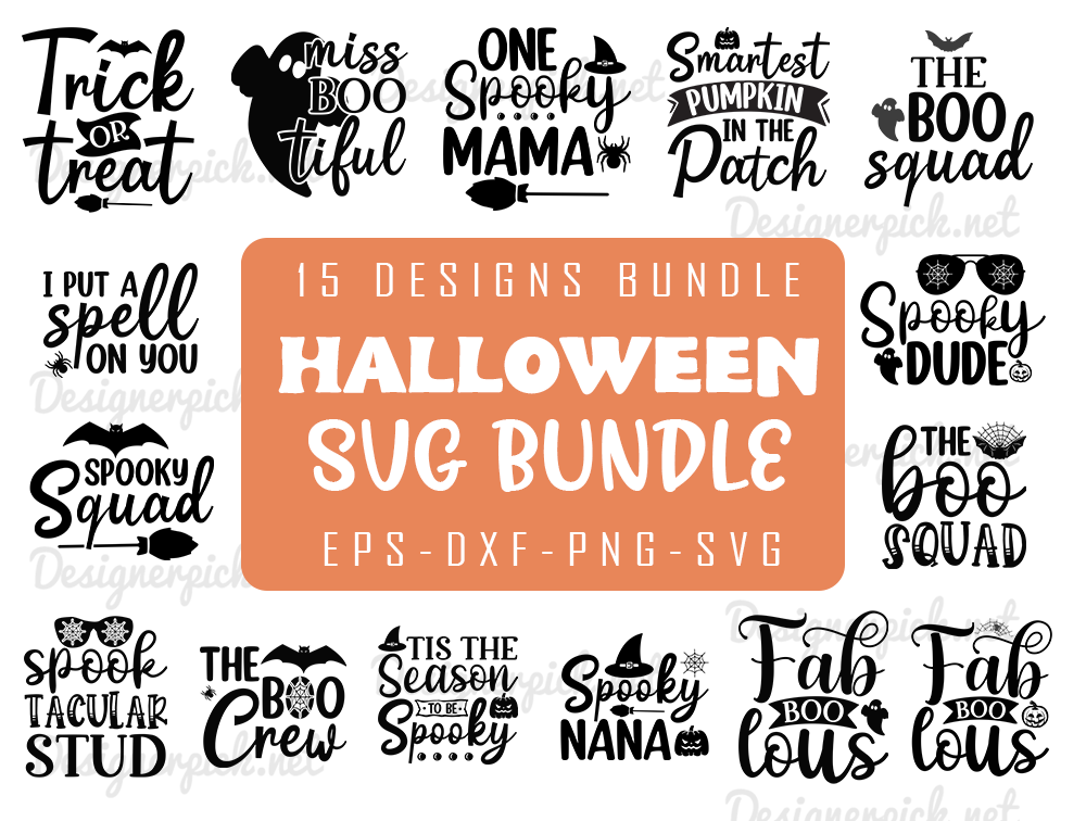 Halloween Svg Bundle Spooky Svg Best Quality Design Bundle