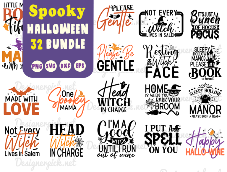 32 Spooky Halloween Svg Bundle Halloween Svg Bundle Best Quality