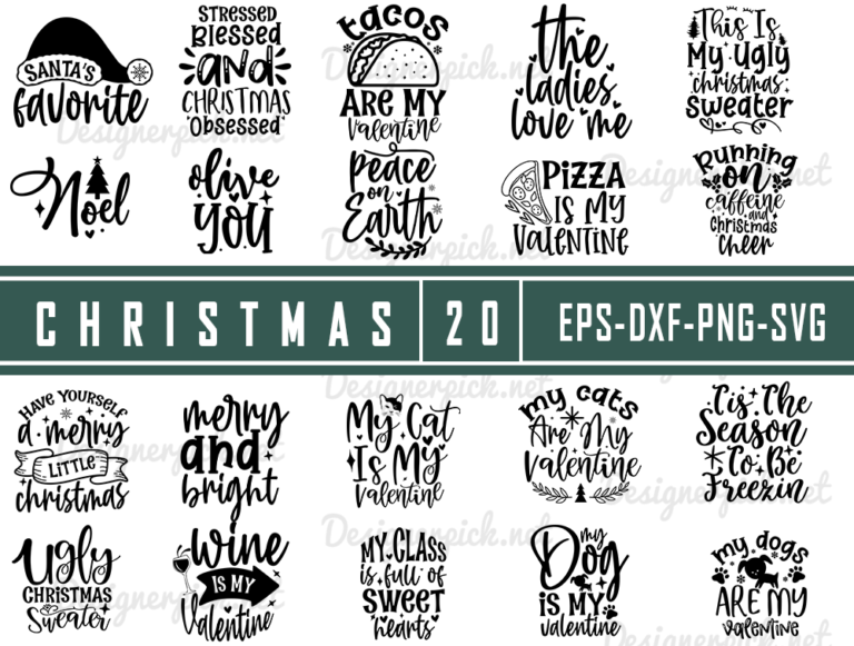 Christmas Svg Bundle Designerpick