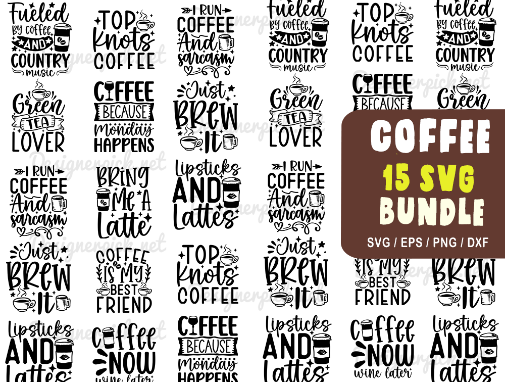 Coffee Svg Bundle Designerpick