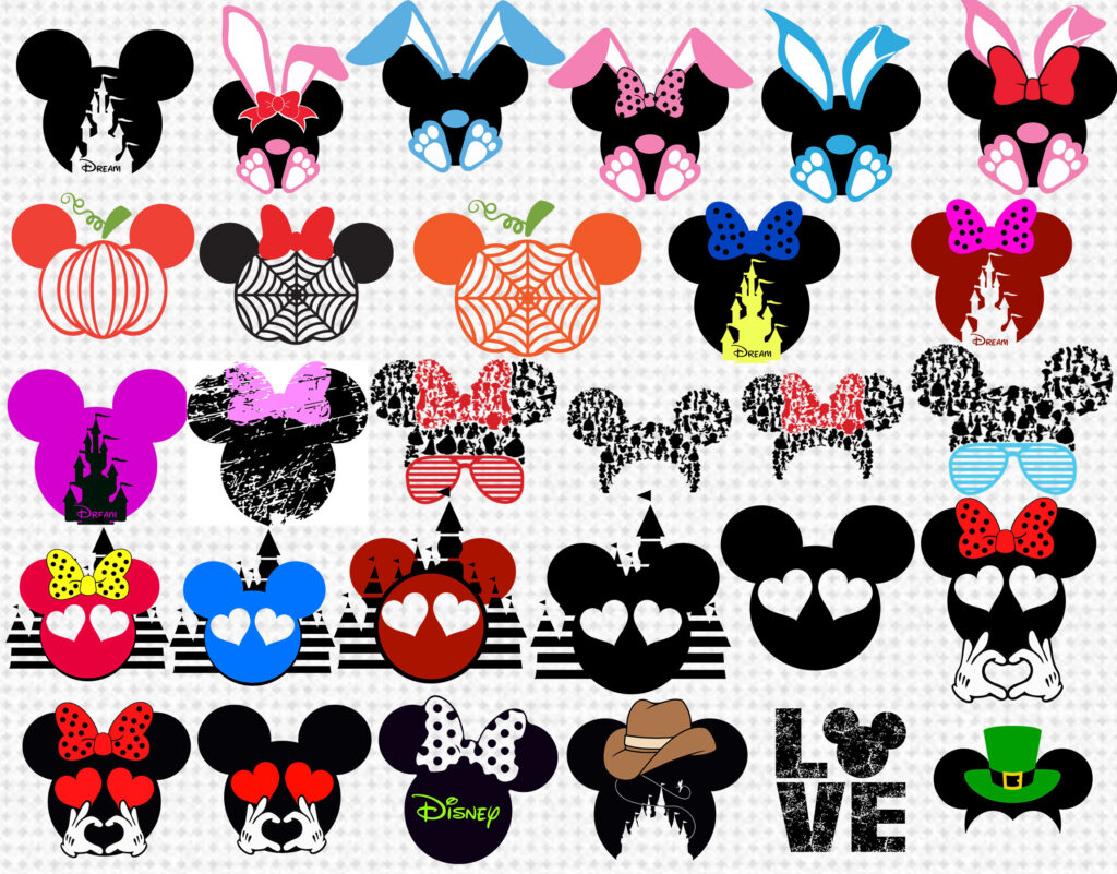 Shop online Louis Vuitton Mickey Mouse SVG file at a flat rate