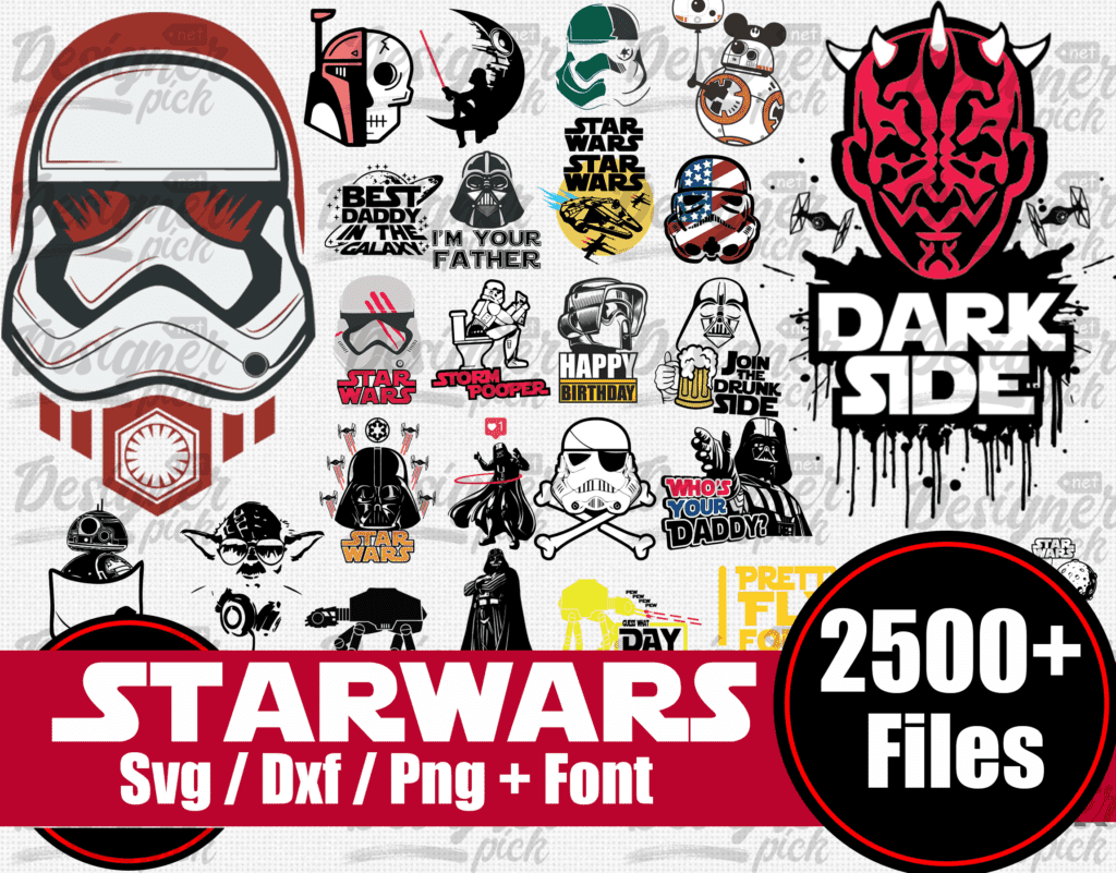 2500+ Starwars SVG Bundle - Best Quality Design Bundle