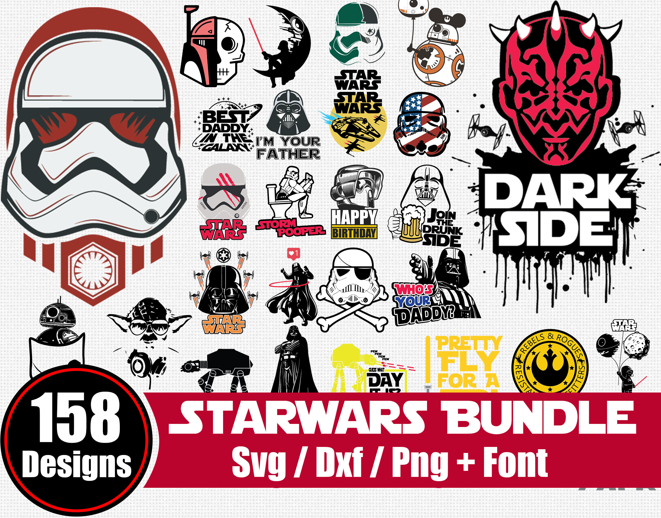 Download 158 Starwars Svg Bundle Designerpick