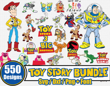 550 Toy Story SVG Design Bundle