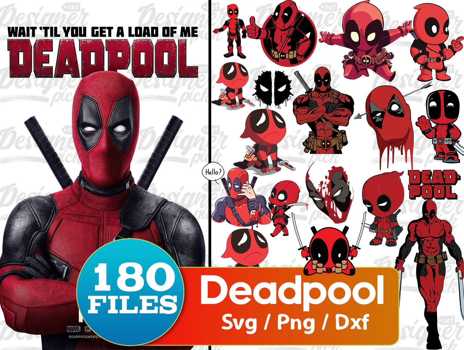 Download 180 Deadpool Svg Bundle Designerpick