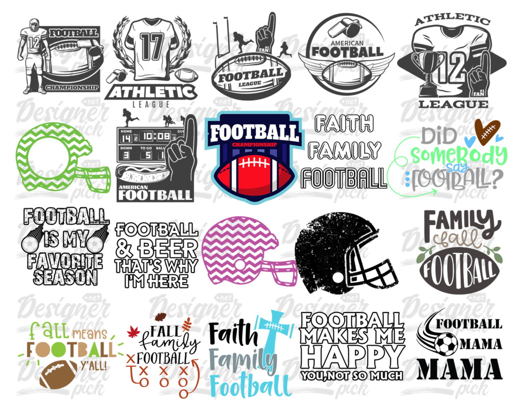 550+ American Football Svg Bundle - Best Quality Design Bundle