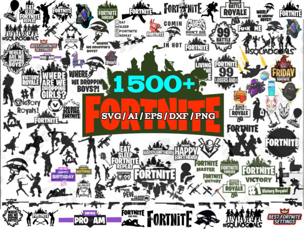 Download 1500 Fortnite Svg Bundle Designerpick