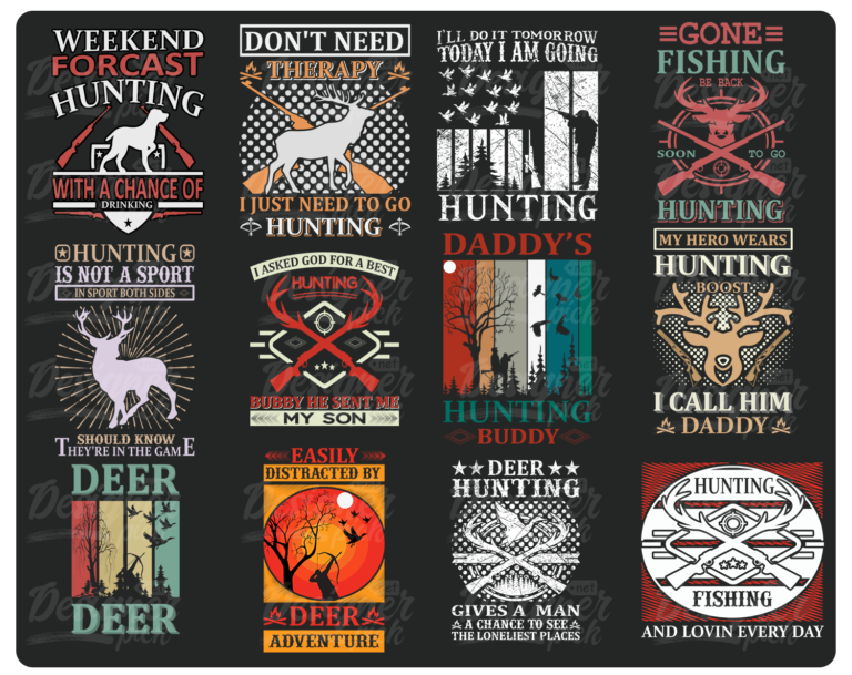 Download 400 Hunting Svg Bundle - Designerpick