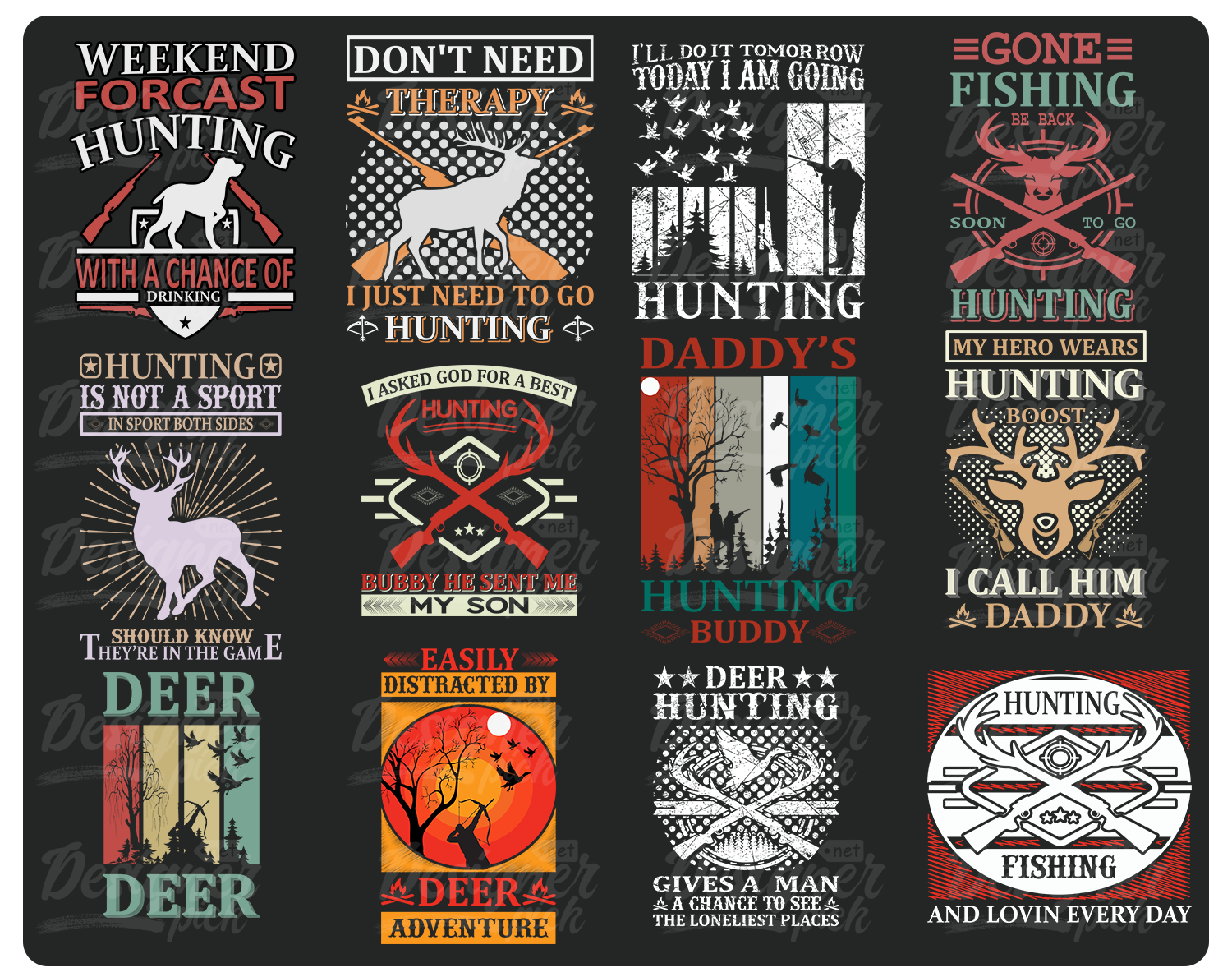 Download 400 Hunting Svg Bundle - Designerpick