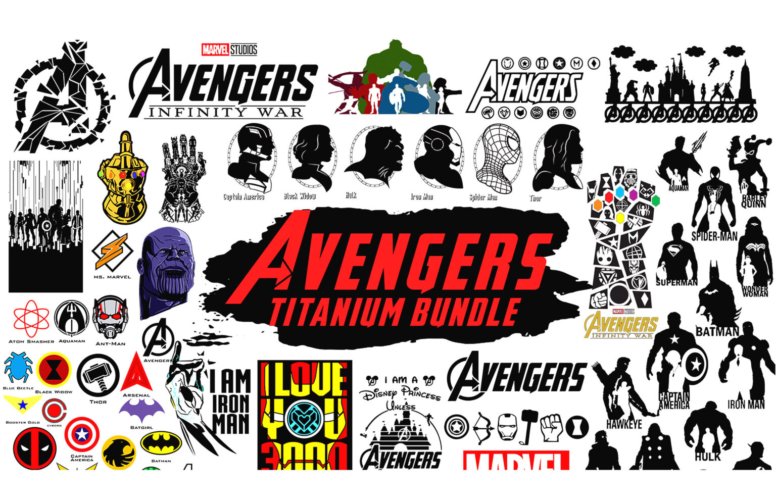 2000+ Marvel SVG Bundle - Best Quality Design Bundle