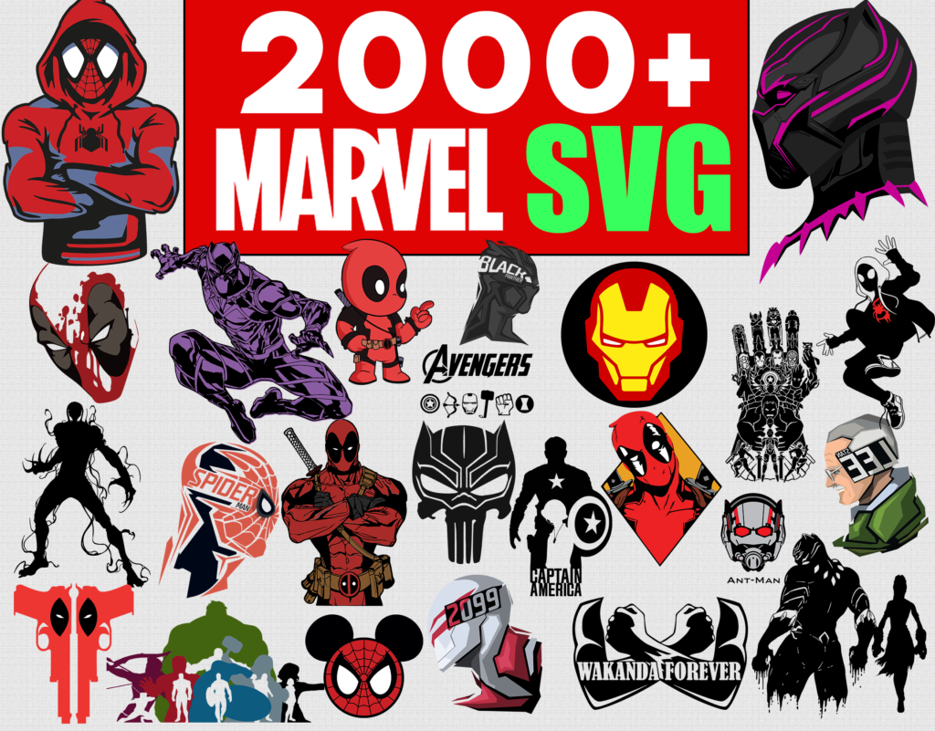 Download 2000 Marvel Svg Bundle Designerpick