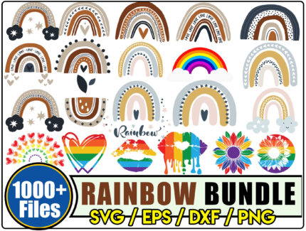 1000+ Rainbow Svg Bundle