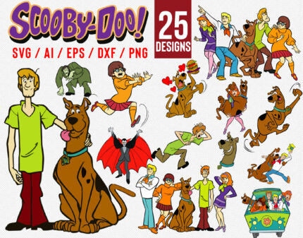 25 Scooby Doo Svg Design Bundle