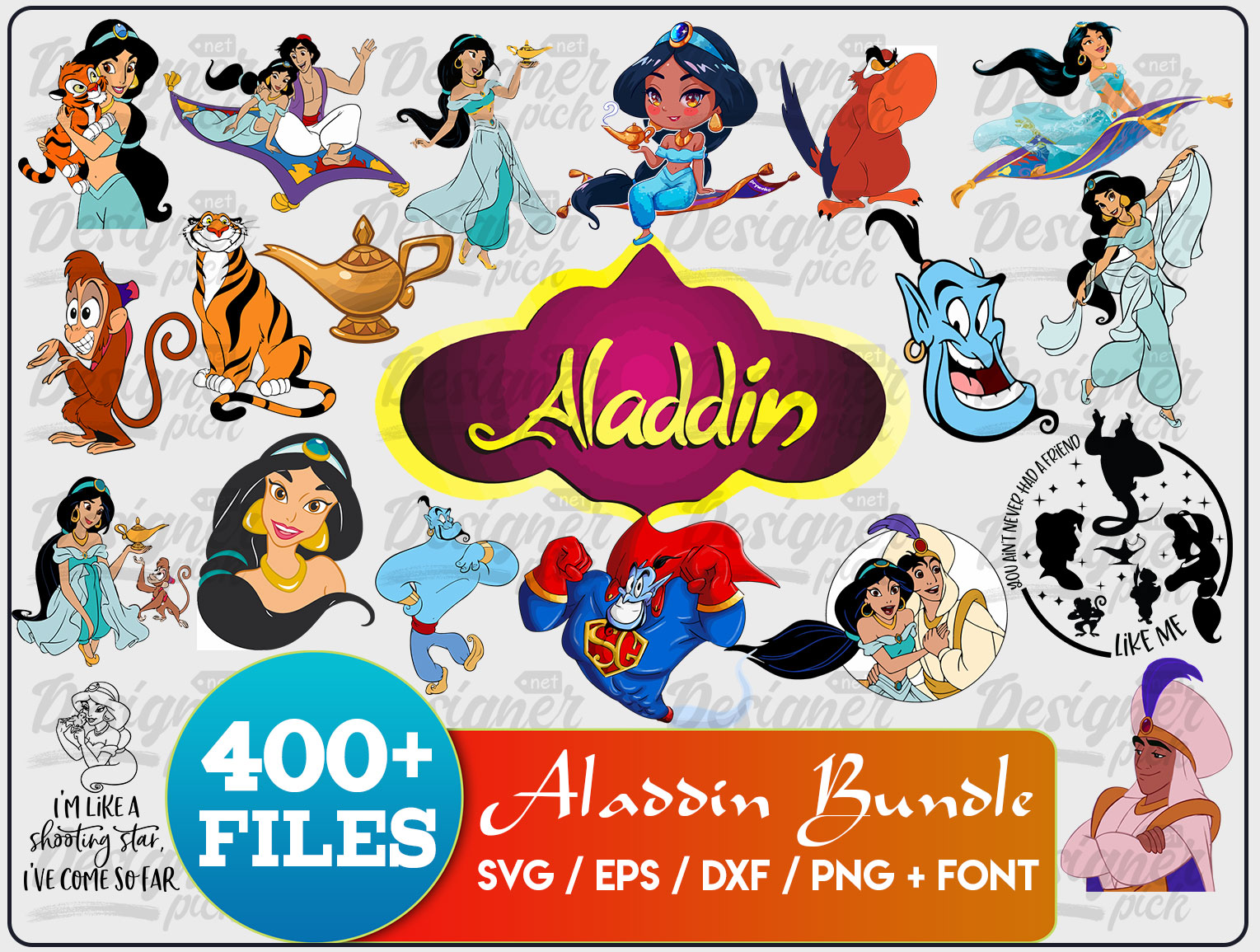400+ Aladdin SVG Bundle - Designerpick