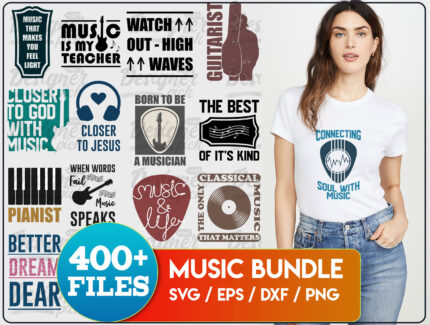 400+ Music Svg Bundle