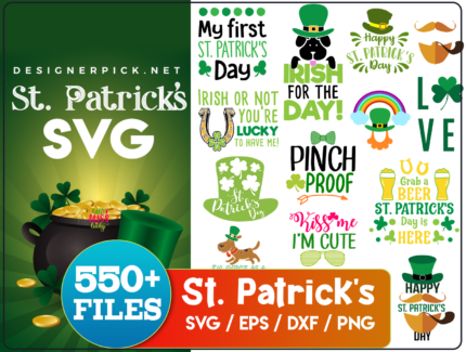 550+ St. Patrick Day SVG Bundle