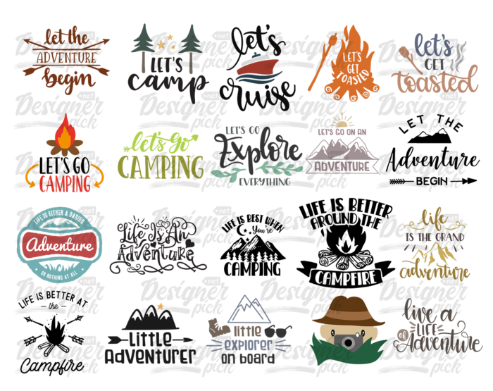 1000 Camping Svg Bundle Best Quality Design Bundle