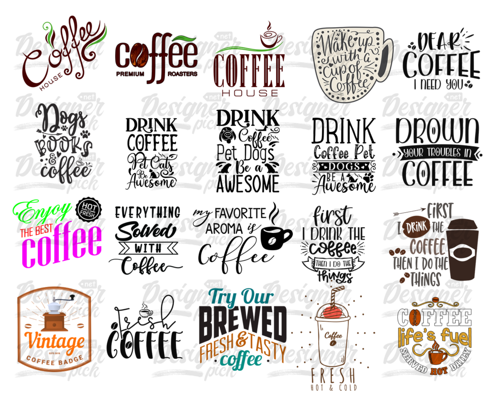 1000+ Coffee Svg Bundle - Designerpick
