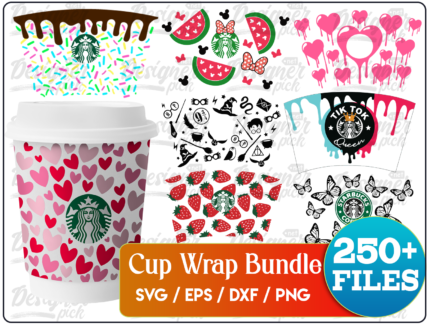 250+ Starbucks Wrap SVG Bundle