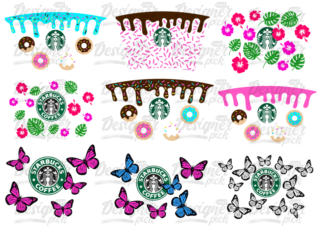 50+ STARBUCKS CuP WRAP SvG BUNDLE