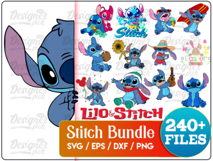 240+ Stitch Svg Bundle