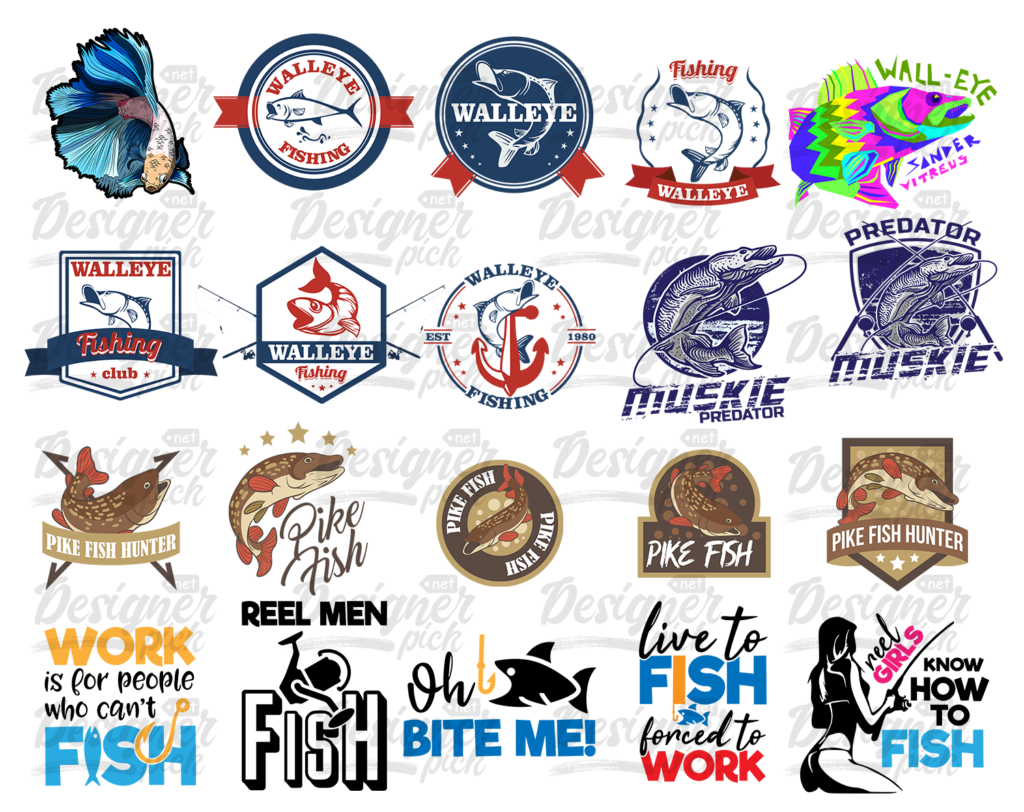 1700+ Fishing SVG Bundle - Designerpick