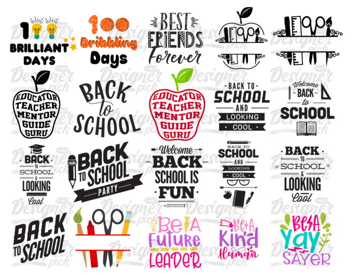 1900+ School/Grade SVG Bundle - Best Quality Design Bundle