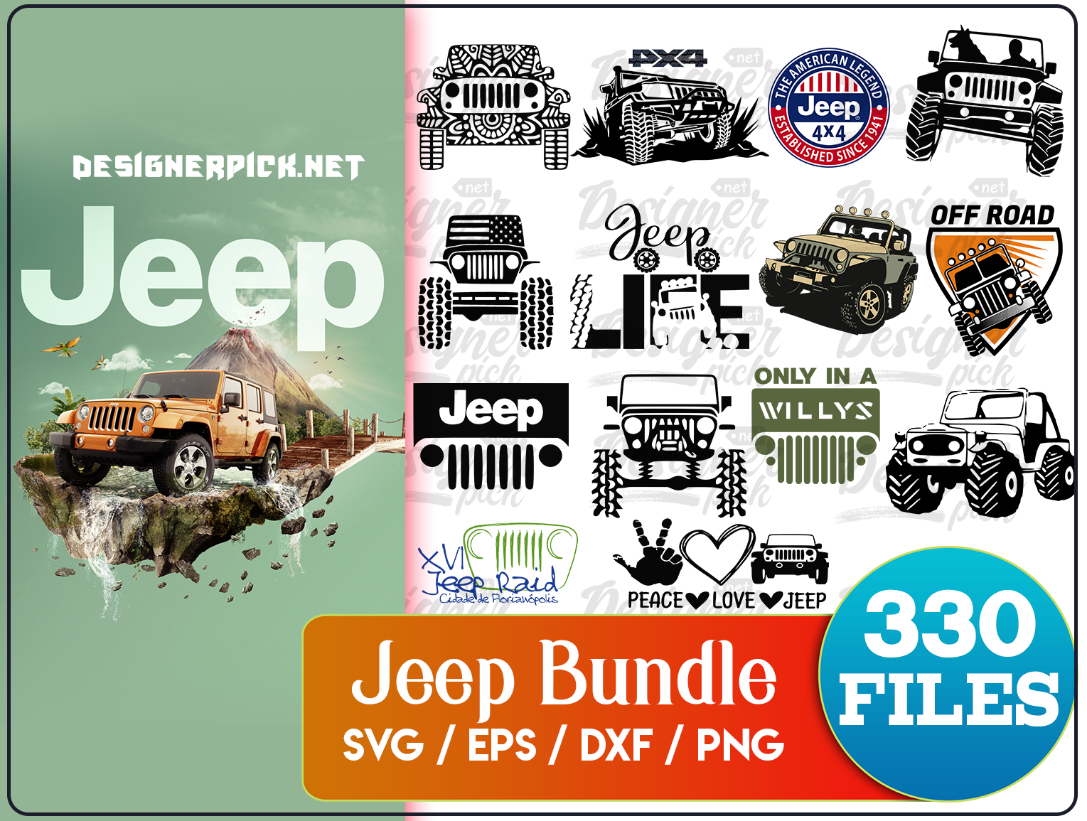 Jeep Svg Bundle Designerpick