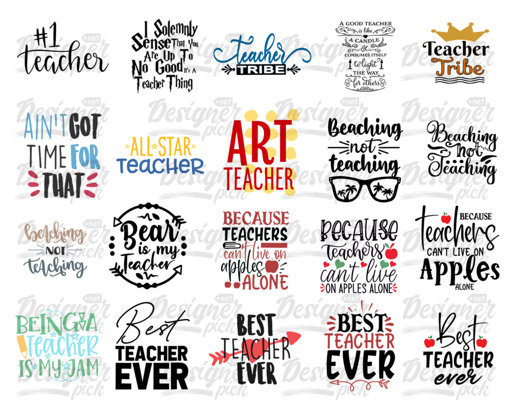 950+ Teacher Svg Bundle - Best Quality Design Bundle