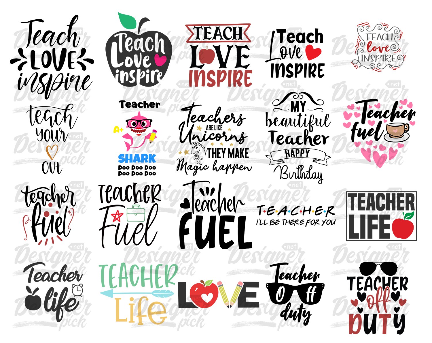 950+ Teacher Svg Bundle - Best Quality Design Bundle