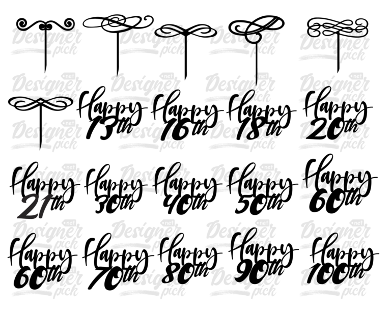 Free Free Cake Topper Svg Bundle 252 SVG PNG EPS DXF File