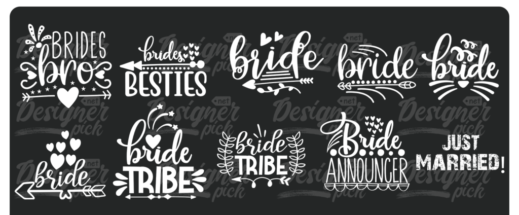 1300 Wedding Svg Bundle Best Quality Design Bundle