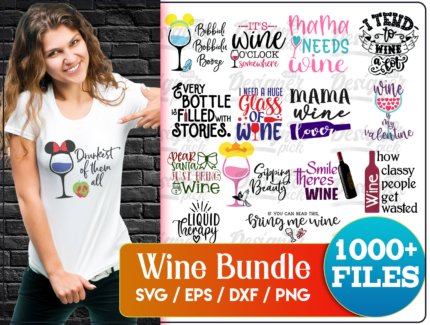 1000+ Wine Svg Bundle