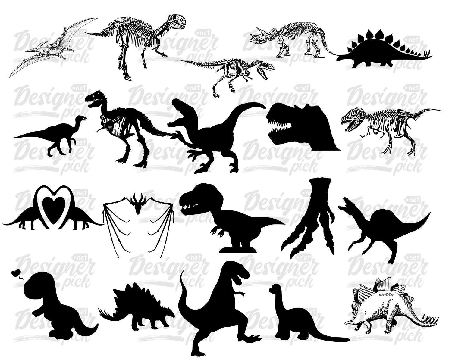 900 Dino Svg Design Best Quality Design Bundle 1162