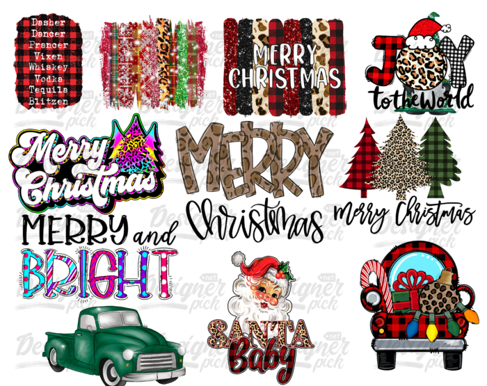 235 Christmas Sublimation Bundle Best Quality Design Bundle