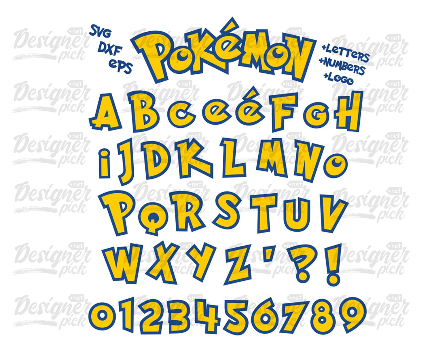 Pokemon Font Alphabet Png Pokemon Svg Pokemon Alphabe 0144