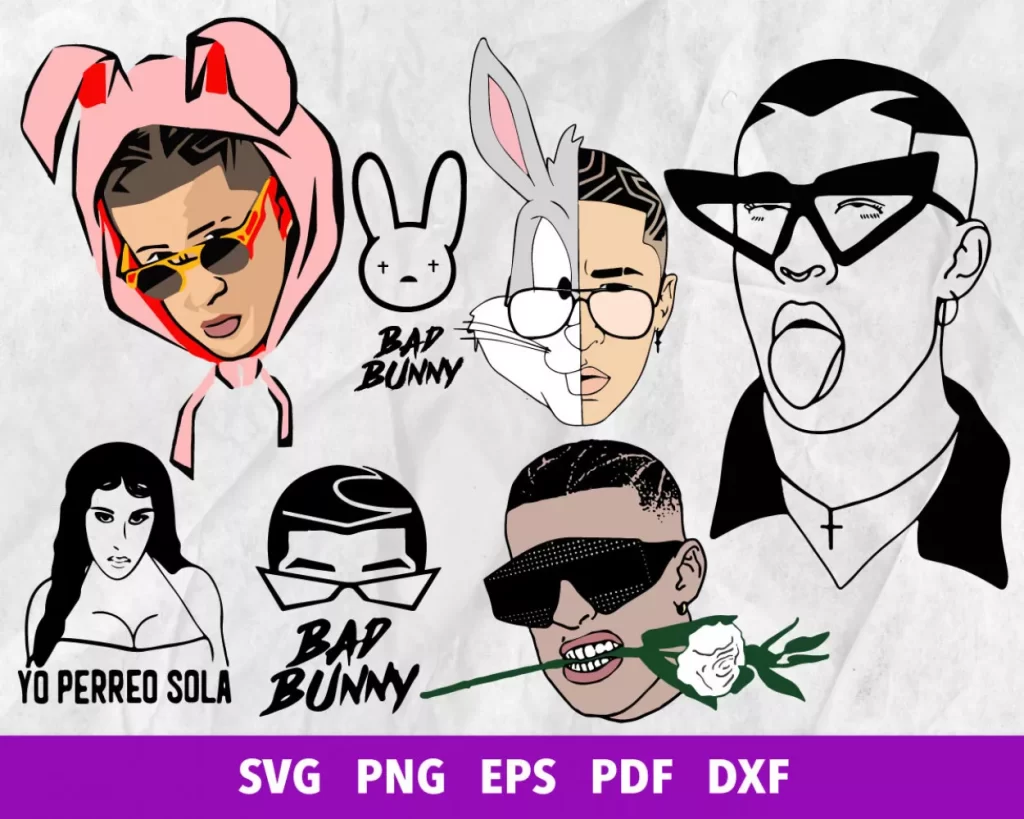 700+ Bad Bunny Svg Bundle - Best Quality Design Bundle