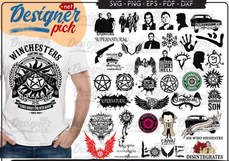 Supernatural Svg Bundle Best Quality Design Bundle