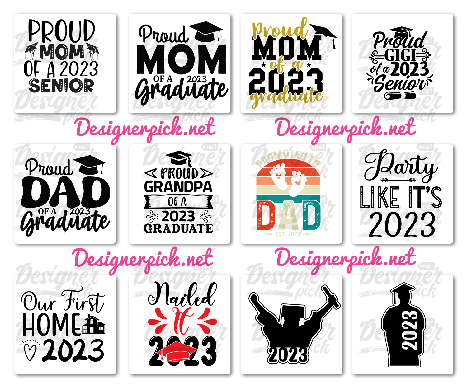 90 Senior 2023 Svg Bundle Designerpick 2640