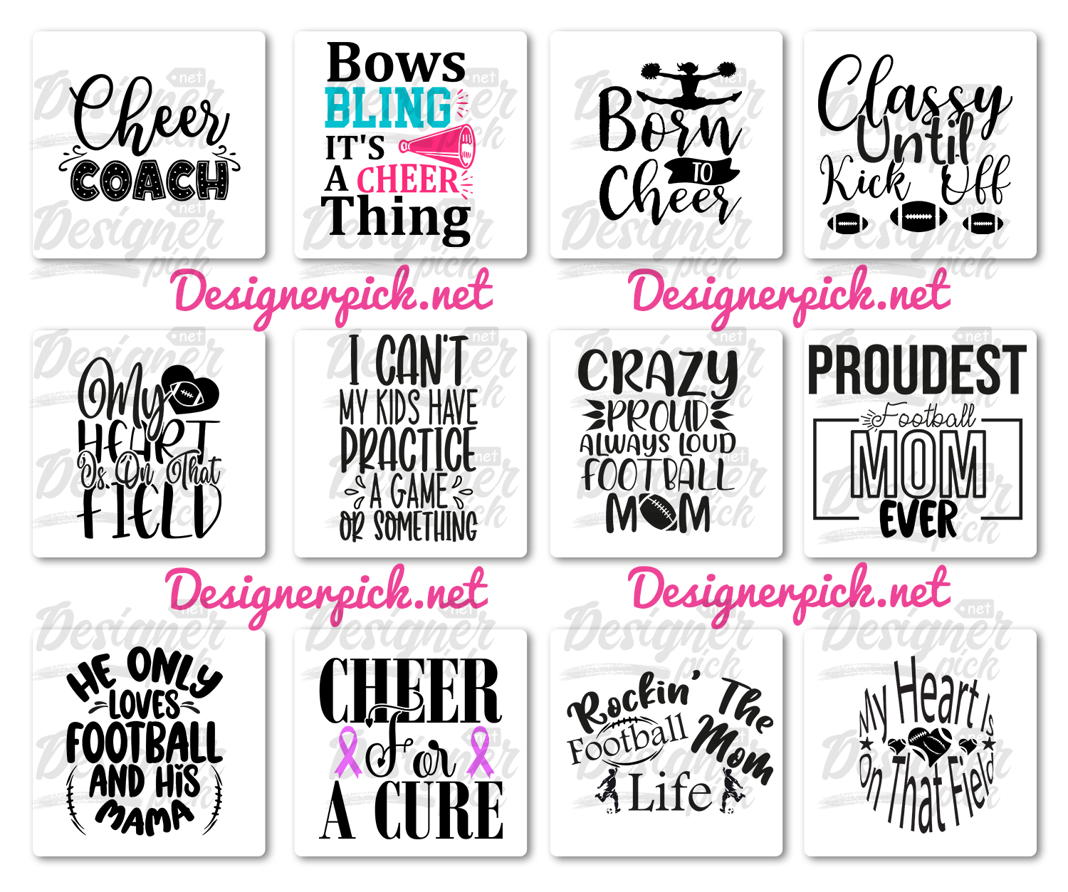 350 Cheer Svg Bundle Best Quality Design Bundle 