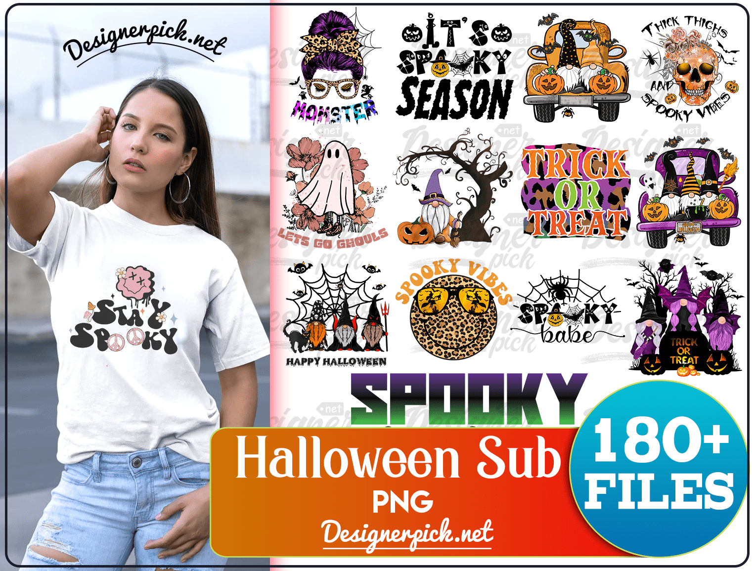 180+ Halloween Sublimation Bundle - Designerpick