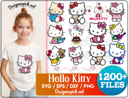 1200+ Hello Kitty Svg Bundle