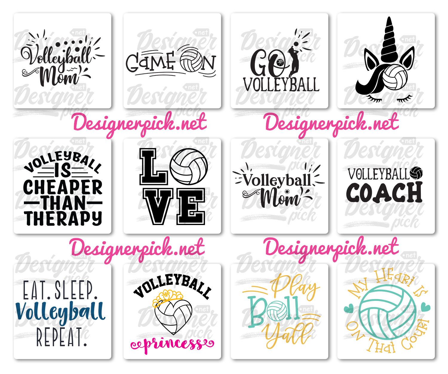 250 Volleyball Svg Bundle Best Quality Design Bundle 0534