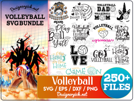 250+ Volleyball Svg Bundle