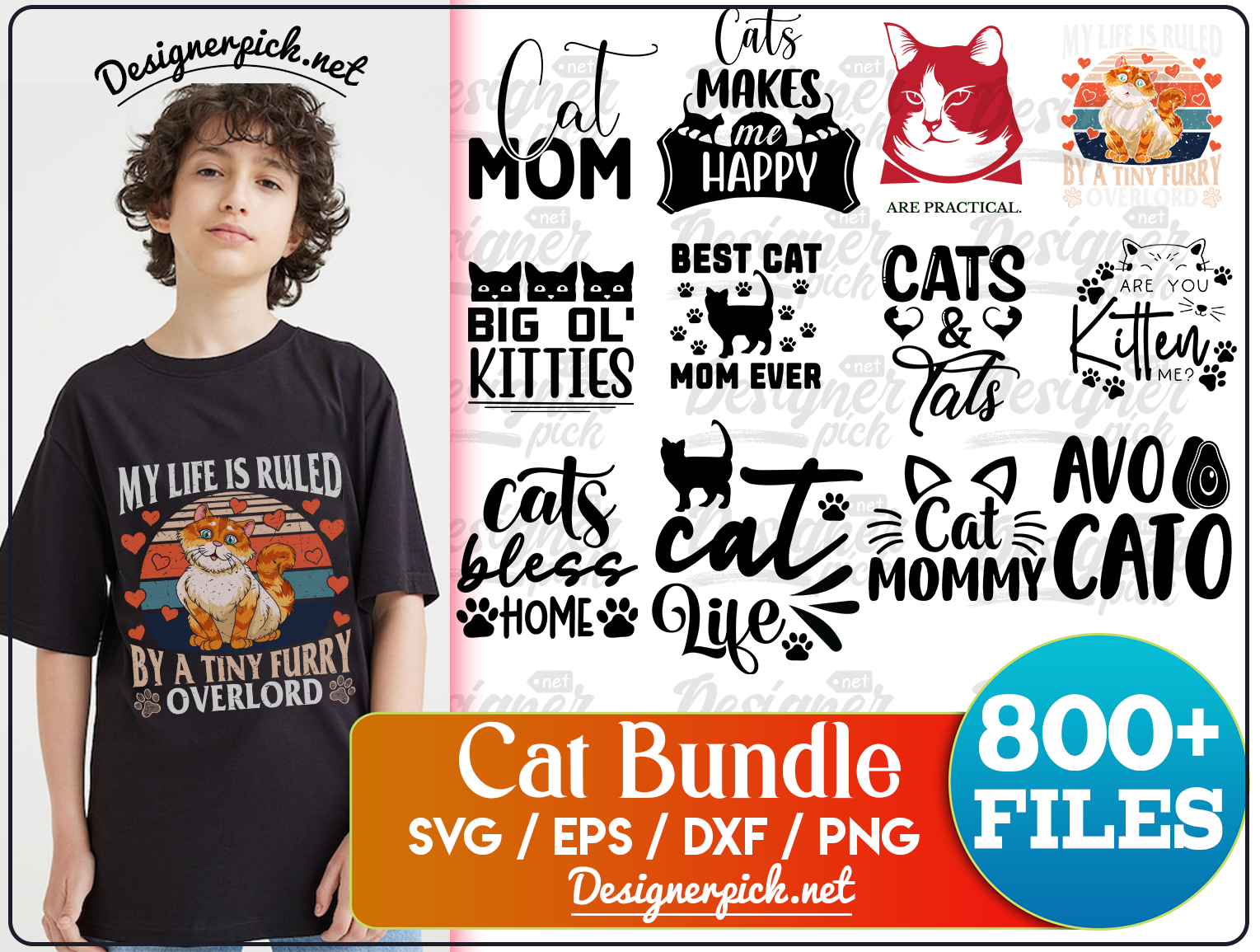 800+ Cat Svg Bundle - Designerpick