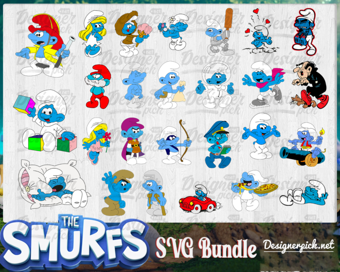 1000+ Smurf Svg Bundle - Best Quality Design Bundle