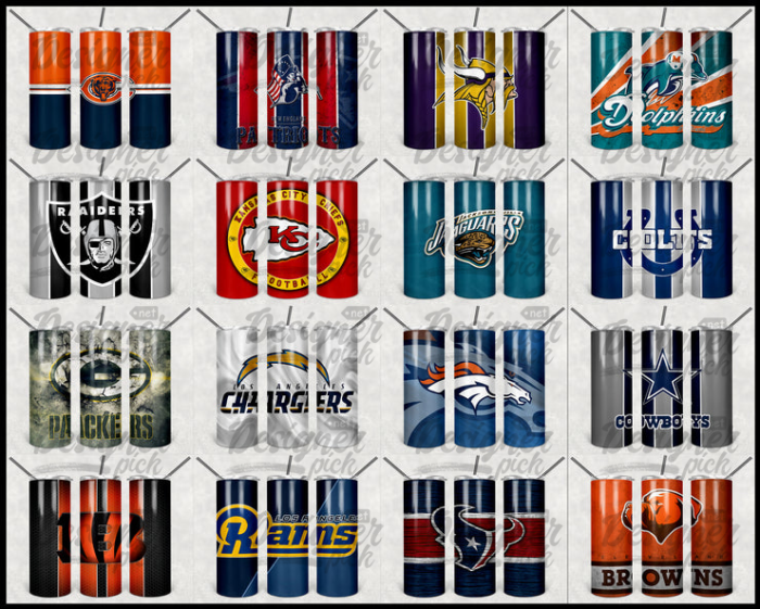 32 Nfl Tumbler Wrap Bundle Designerpick