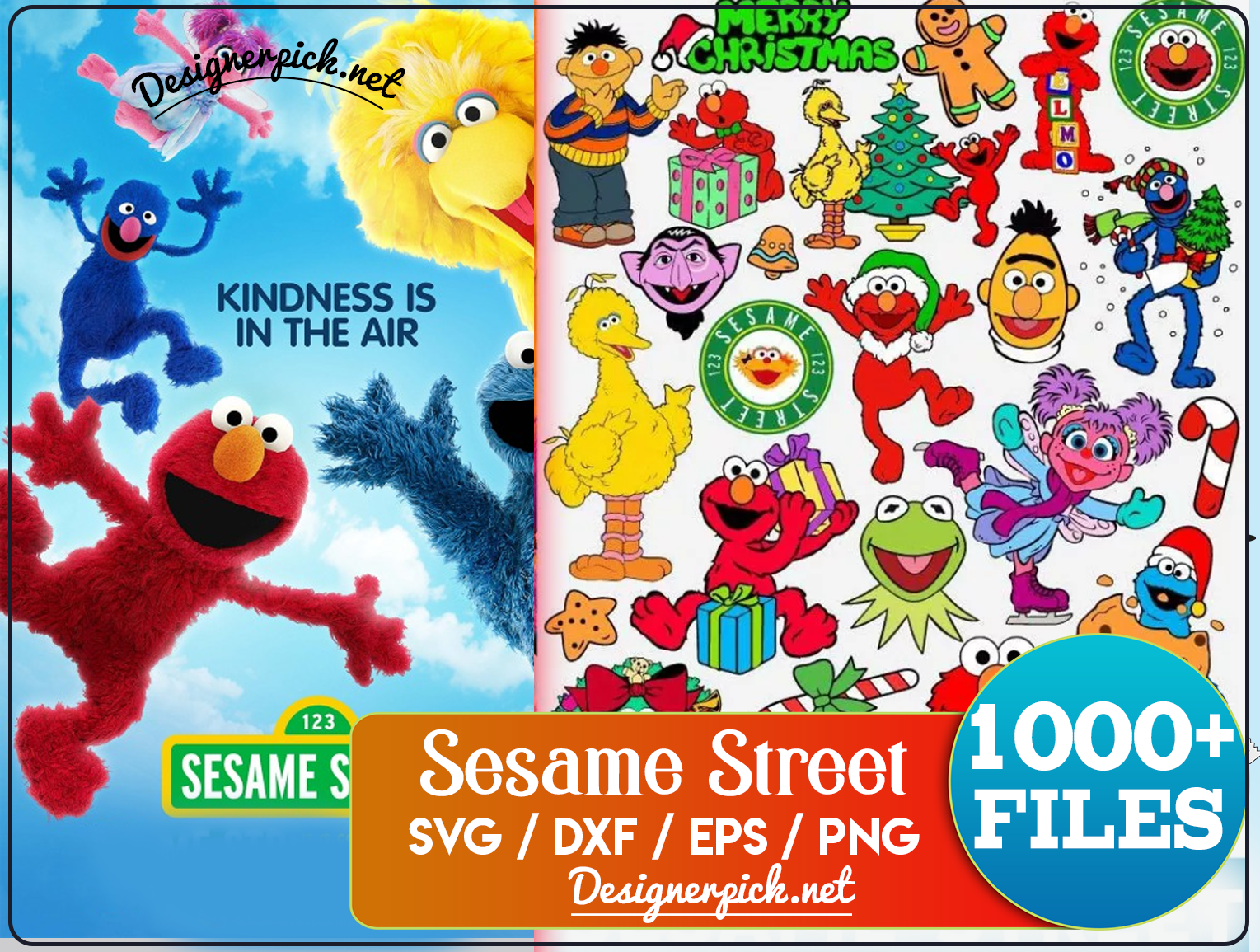 Sesame Street SVG, PNG, DXF