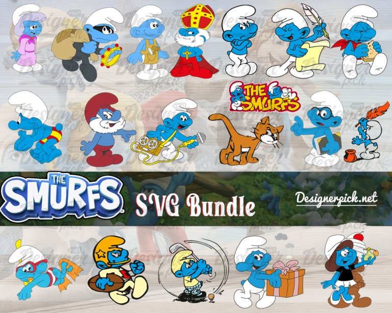 1000+ Smurf Svg Bundle - Best Quality Design Bundle